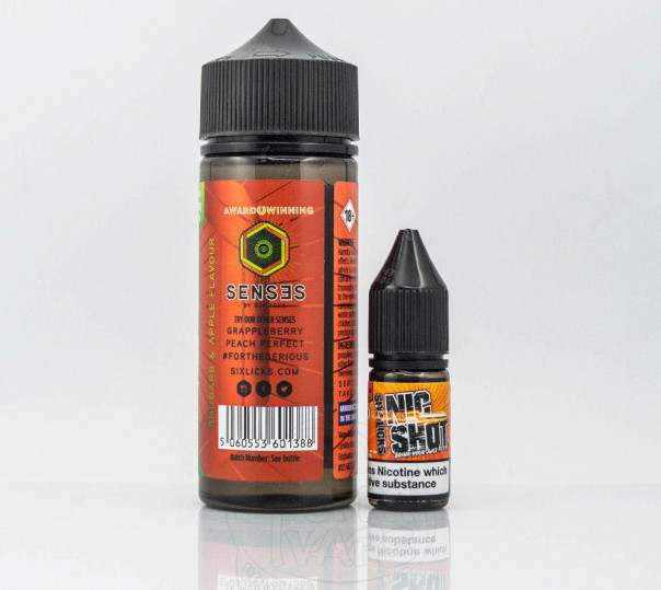 Рідина Six Licks Organic Rhubellion 120ml 3mg на органічному нікотині зі смаком яблук з ревенем Рідина Six Licks Organic Rhubellion 120ml 3mg на органічному нікотині зі смаком яблук з ревенем