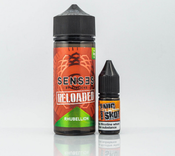 Рідина Six Licks Organic Rhubellion 120ml 3mg на органічному нікотині зі смаком яблук з ревенем