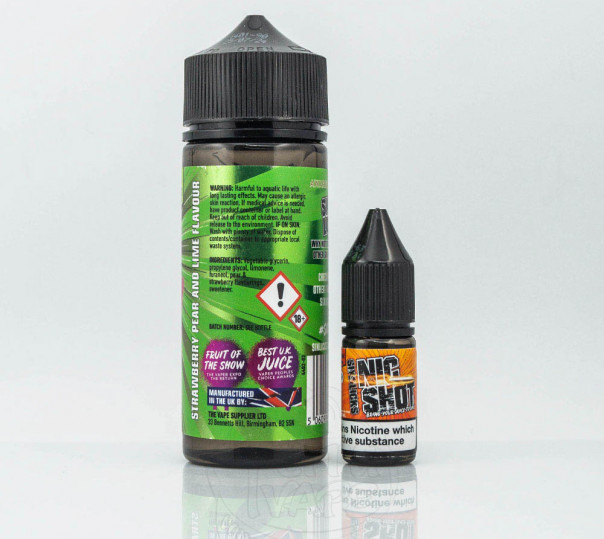 Рідина Six Licks Organic Truth Or Pear 120ml 3mg на органічному нікотині зі смаком полуниці, груші та лайма