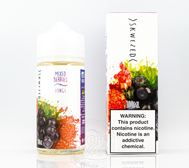 Рідина Skwezed Organic Mixed Berries 100ml 3mg на органічному нікотині зі смаком ягід