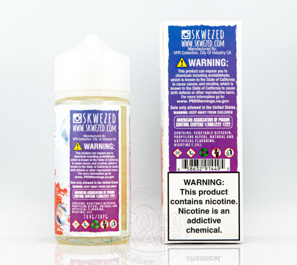 Рідина Skwezed Organic Mixed Berries Ice 100ml 3mg на органічному нікотині зі смаком ягід з холодком Рідина Skwezed Organic Mixed Berries Ice 100ml 3mg на органічному нікотині зі смаком ягід з холодком