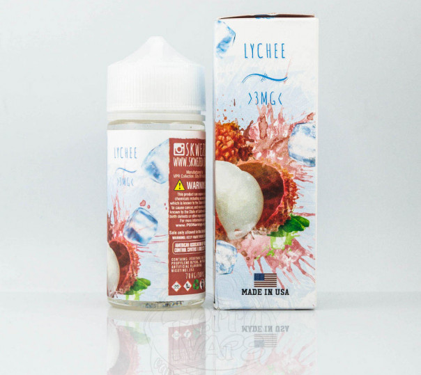 Рідина Skwezed Organic Lychee Ice 100ml 3mg на органічному нікотині зі смаком лічі з холодком Рідина Skwezed Organic Lychee Ice 100ml 3mg на органічному нікотині зі смаком лічі з холодком