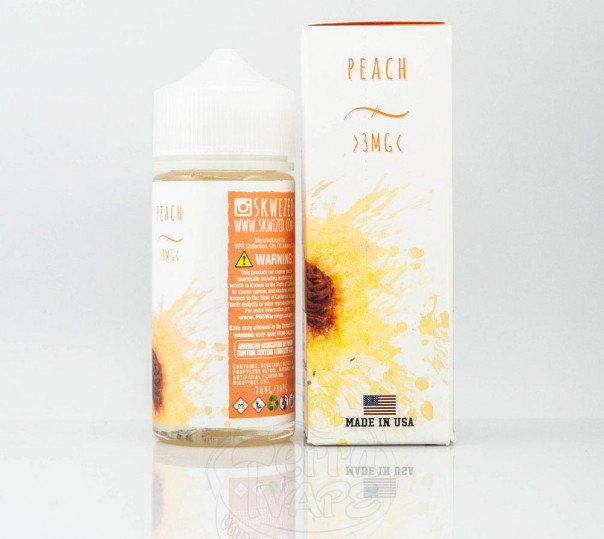 Жидкость Skwezed Organic Peach 100ml 3mg на органическом никотине со вкусом персика Жидкость Skwezed Organic Peach 100ml 3mg на органическом никотине со вкусом персика