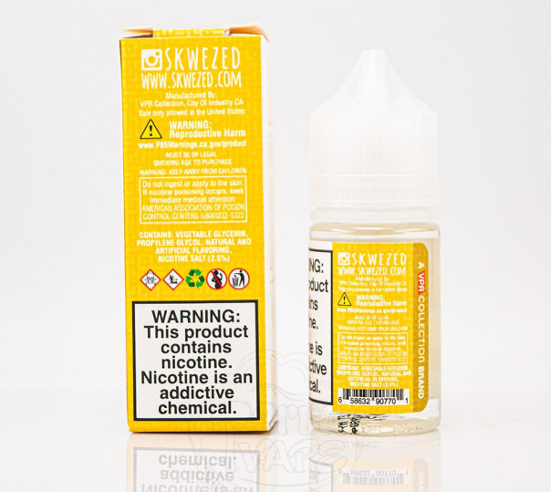 Жидкость Skwezed Salt Mango 30ml 50mg на солевом никотине со вкусом манго Жидкость Skwezed Salt Mango 30ml 50mg на солевом никотине со вкусом манго