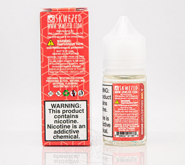 Рідина Skwezed Salt Strawberry Ice 30ml 50mg на сольовому нікотині зі смаком полуниці з холодком Рідина Skwezed Salt Strawberry Ice 30ml 50mg на сольовому нікотині зі смаком полуниці з холодком