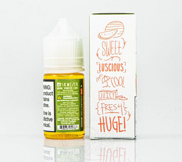 Рідина Skwezed Salt Watermelon 30ml 25mg на сольовому нікотині зі смаком кавуна Рідина Skwezed Salt Watermelon 30ml 25mg на сольовому нікотині зі смаком кавуна