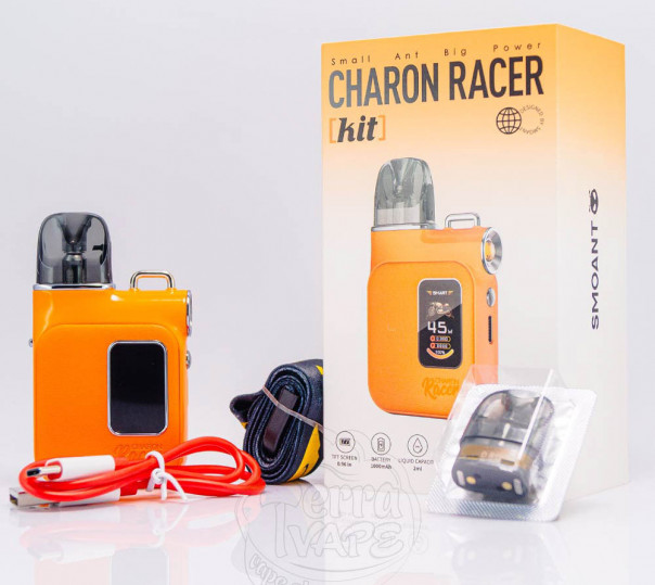 Smoant Charon Racer Pod Kit 1000mAh Emerald Green Багаторазова POD система Smoant Charon Racer Pod Kit 1000mAh Emerald Green Багаторазова POD система