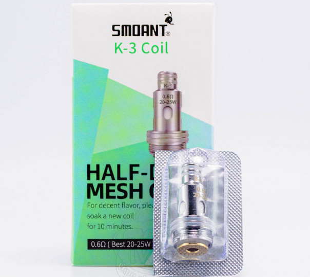 Испаритель Smoant K-Coil для электронных сигарет Knight 80, Pasito 2 / 3, Knight Aio Pod Kit Испаритель Smoant K-Coil для электронных сигарет Knight 80, Pasito 2 / 3, Knight Aio Pod Kit
