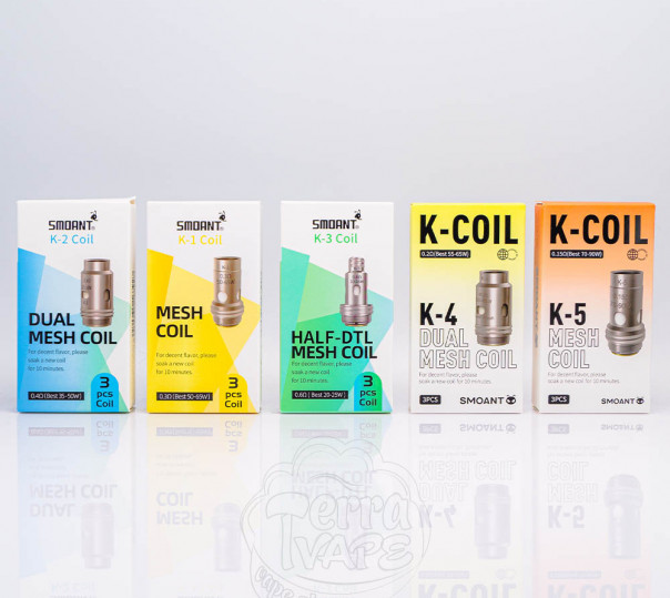 Испаритель Smoant K-Coil для электронных сигарет Knight 80, Pasito 2 / 3, Knight Aio Pod Kit