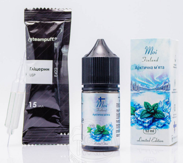 Рідина Hello World Salt Arctic Mint 30ml 50mg зі смаком м'яти (набір компонентів)