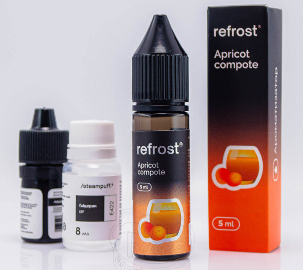 Жидкость Refrost Salt Apricot Compote 15ml 50mg со вкусом абрикосового компота (набор компонентов)