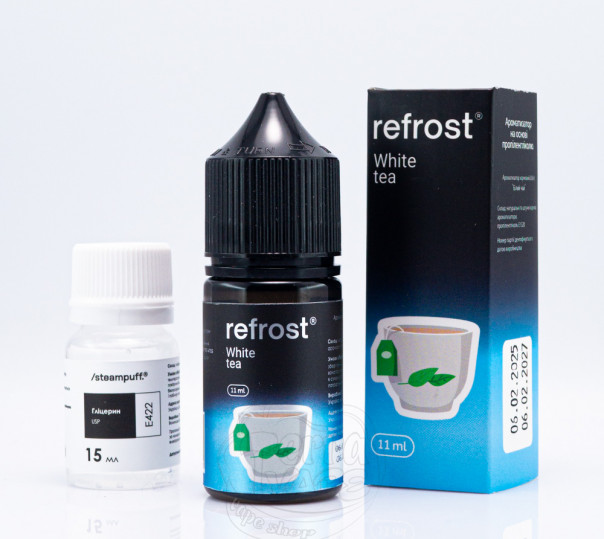 Жидкость Refrost Salt White Tea 30ml 50mg со вкусом белого чая (набор компонентов)