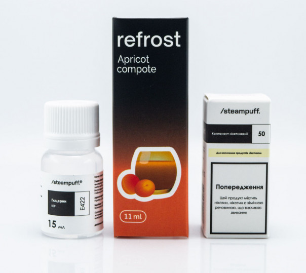 Жидкость Refrost Salt Apricot Compote 30ml 50mg со вкусом абрикосового компота (набор компонентов)