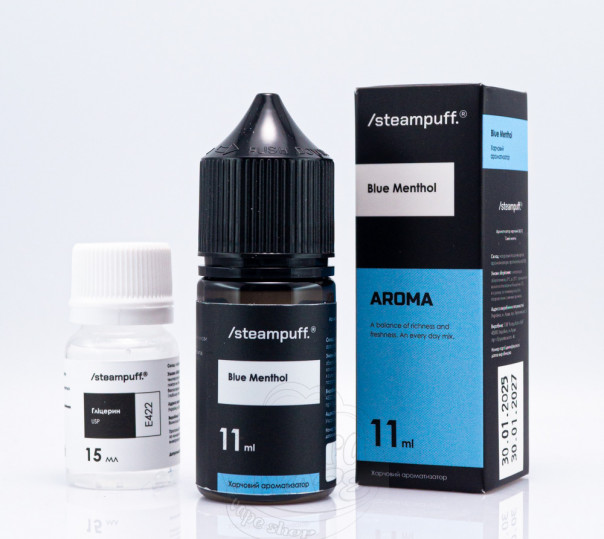 Рідина Steampuff Salt Blue Menthol 30ml 50mg зі смаком ментолу (набір компонентів)