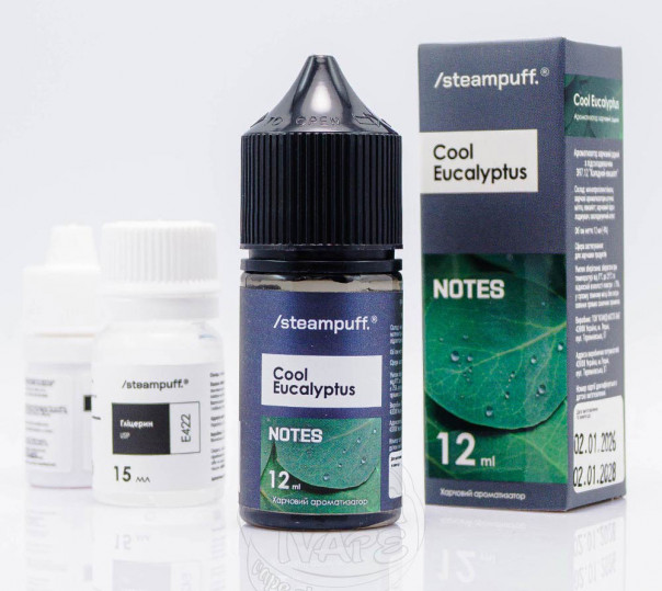 Жидкость Steampuff Notes Salt Cool Eucalyptus 30ml 50mg со вкусом эвкалипта (набор компонентов)