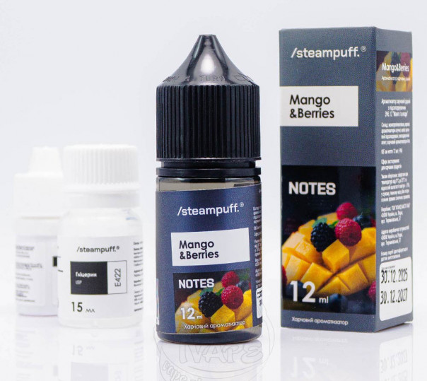 Жидкость Steampuff Notes Salt Mango&Berries 30ml 50mg со вкусом манго и ягод (набор компонентов)