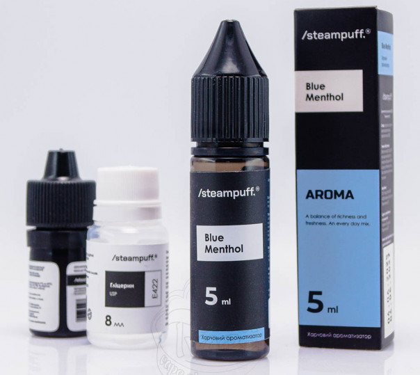 Рідина Steampuff Salt Blue Menthol 15ml 50mg зі смаком ментолу (набір компонентів)