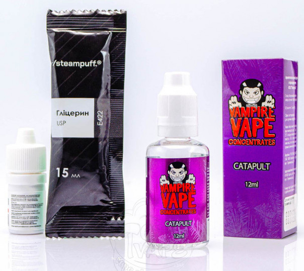 Рідина Vampire Vape Salt Catapult 30ml 0mg зі смаком лісових ягід, м'яти та ментолу (набір компонентів)