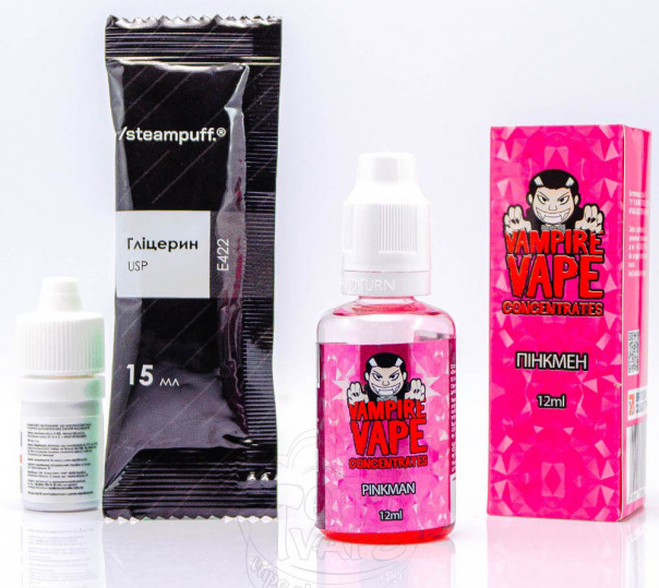 Жидкость Vampire Vape Salt Pinkman 30ml 0mg со вкусом фруктов и цитрусовых (набор компонентов)