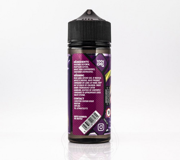Рідина Strapped Organic Grape Soda Storm 100ml 0mg без нікотину зі смаком виноградної содової Рідина Strapped Organic Grape Soda Storm 100ml 0mg без нікотину зі смаком виноградної содової