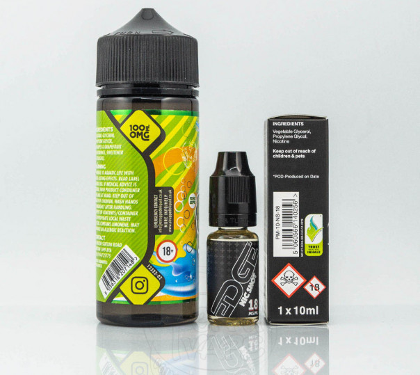 Рідина Strapped Organic Totally Tropical 110ml 1.5mg на органічному нікотині зі смаком грейпфрутово-ананасової содової Рідина Strapped Organic Totally Tropical 110ml 1.5mg на органічному нікотині зі смаком грейпфрутово-ананасової содової