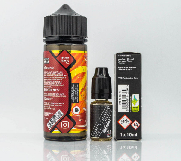 Жидкость Strapped Organic Twisted Orange Cola 120ml 3mg на органическом никотине со вкусом колы с апельсином