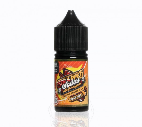 Жидкость Strapped Salt Mezzmania 30ml 35mg на солевом никотине со вкусом апельсиновой колы