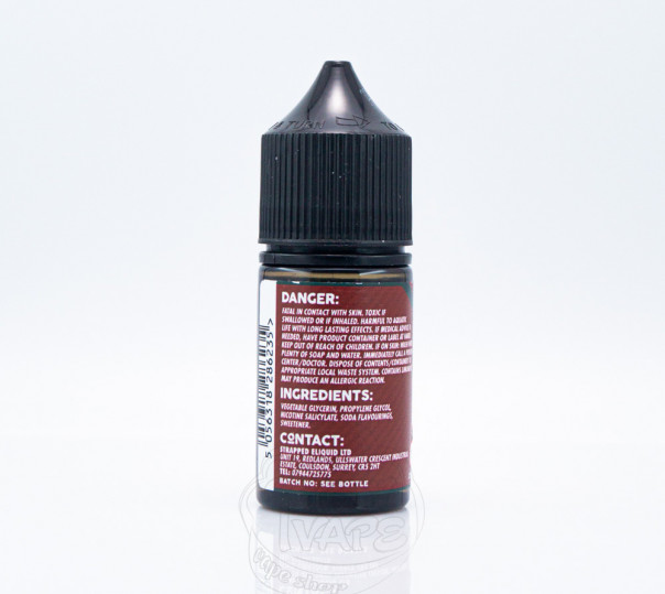 Рідина Strapped Salt Professor Pep 30ml 50mg на сольовому нікотині зі смаком коли Рідина Strapped Salt Professor Pep 30ml 50mg на сольовому нікотині зі смаком коли