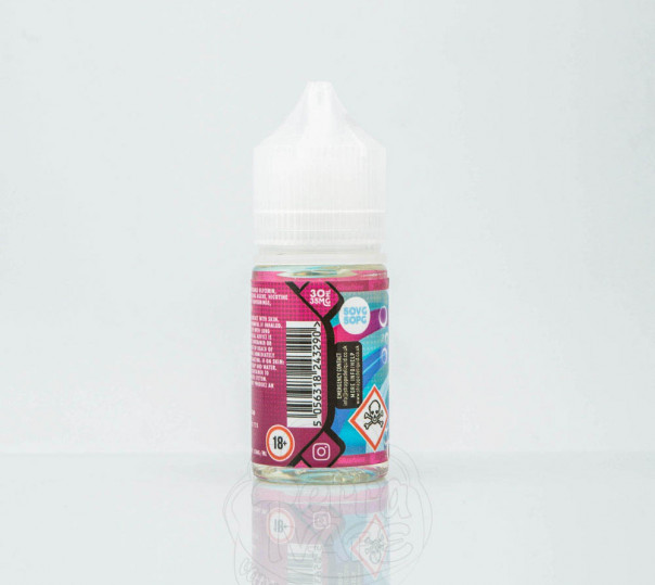Жидкость Strapped Salt Blue Raspberry 30ml 35mg на солевом никотине со вкусом голубой малины