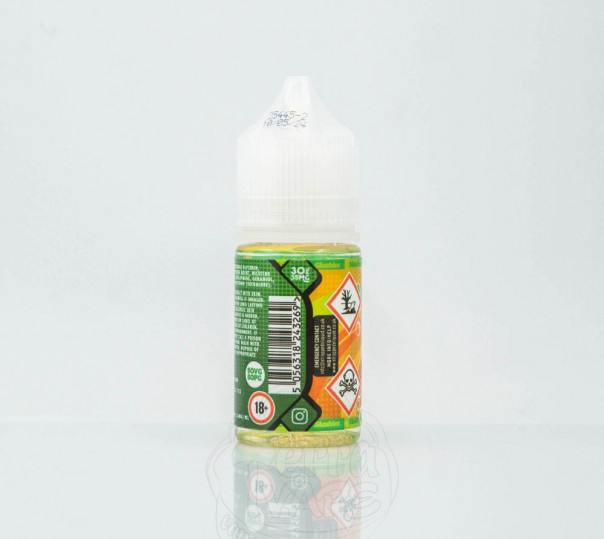 Жидкость Strapped Salt Peach Lime 30ml 35mg на солевом никотине со вкусом персика с лаймом Жидкость Strapped Salt Peach Lime 30ml 35mg на солевом никотине со вкусом персика с лаймом