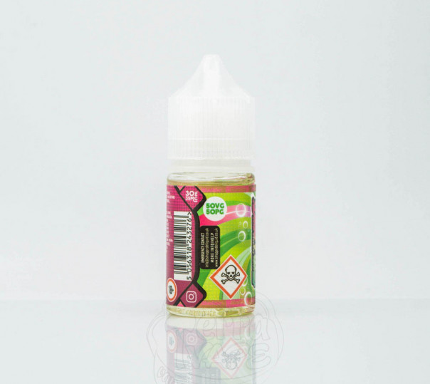 Рідина Strapped Salt Watermelon 30ml 35mg на сольовому нікотині зі смаком кавуна з холодком Рідина Strapped Salt Watermelon 30ml 35mg на сольовому нікотині зі смаком кавуна з холодком