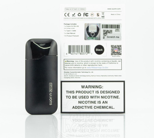 Suorin Air Mini Pod Kit 430mAh Многоразовая POD система Suorin Air Mini Pod Kit 430mAh Многоразовая POD система