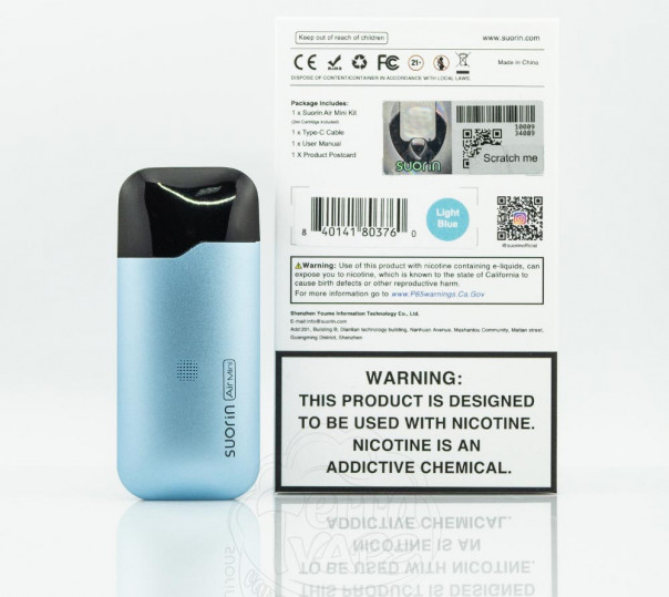 Suorin Air Mini Pod Kit 430mAh Многоразовая POD система Suorin Air Mini Pod Kit 430mAh Многоразовая POD система