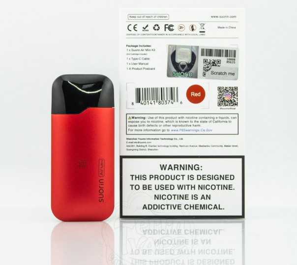Suorin Air Mini Pod Kit 430mAh Многоразовая POD система Suorin Air Mini Pod Kit 430mAh Многоразовая POD система
