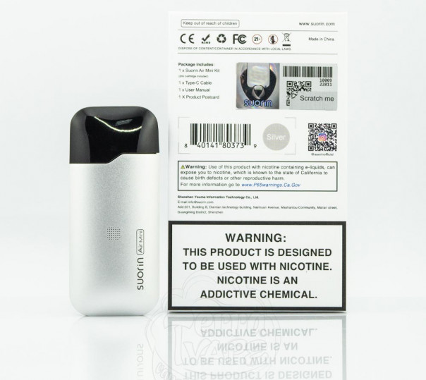 Suorin Air Mini Pod Kit 430mAh Многоразовая POD система Suorin Air Mini Pod Kit 430mAh Многоразовая POD система
