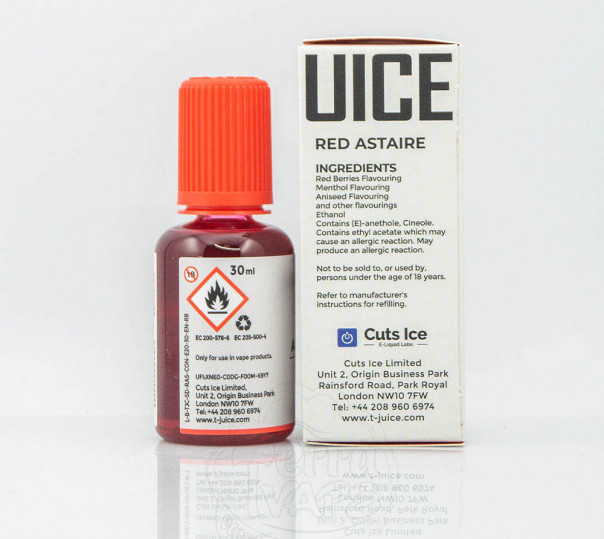 Ароматизатор для вейпа T-Juice Red Astaire 30ml Ароматизатор для вейпа T-Juice Red Astaire 30ml