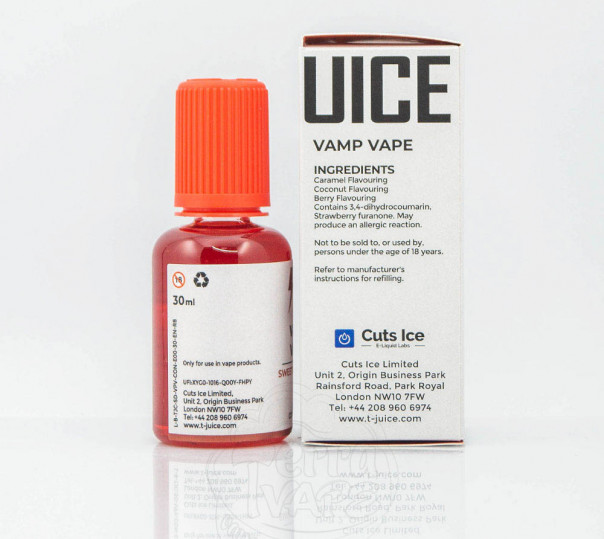 Ароматизатор для вейпа T-Juice Vamp Vape 30ml Ароматизатор для вейпа T-Juice Vamp Vape 30ml
