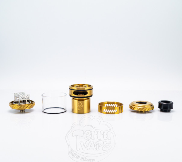 ThunderHead Creations Blaze Max RTA Gold Обслуговуваний бак ThunderHead Creations Blaze Max RTA Gold Обслуговуваний бак