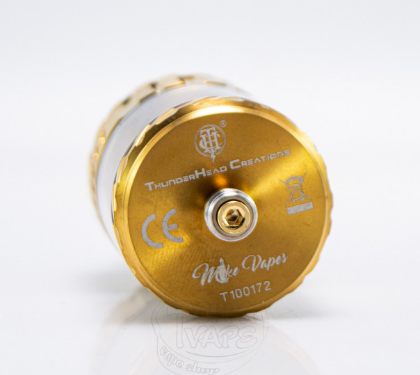 ThunderHead Creations Blaze Max RTA Gold Обслуговуваний бак ThunderHead Creations Blaze Max RTA Gold Обслуговуваний бак