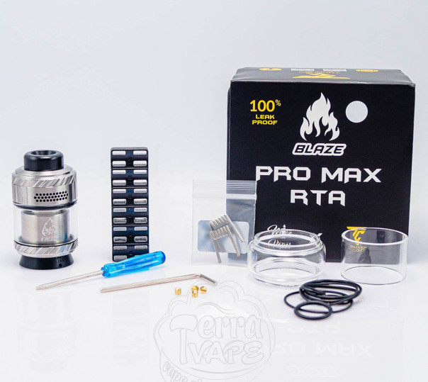 Thunder Cloud Blaze Pro Max RTA Atomizer Matte Black Обслуживаемый бак Thunder Cloud Blaze Pro Max RTA Atomizer Matte Black Обслуживаемый бак
