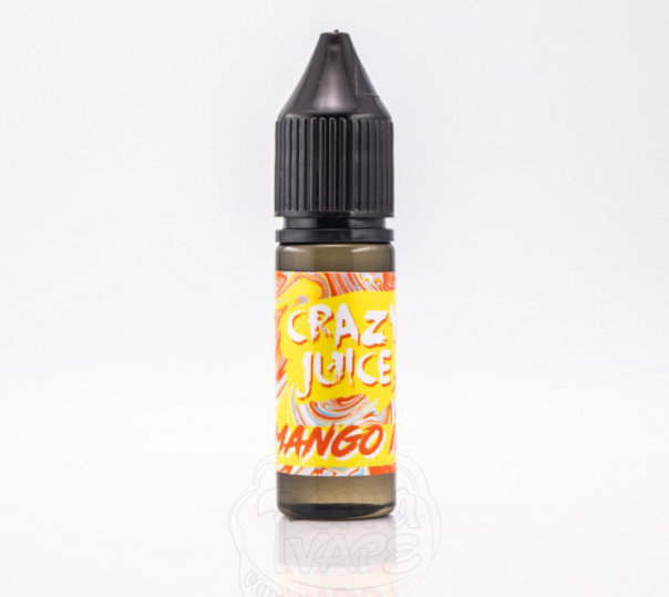 Жидкость Crazy Juice Salt Mango Ice 15ml 30mg на солевом никотине со вкусом манго с холодком