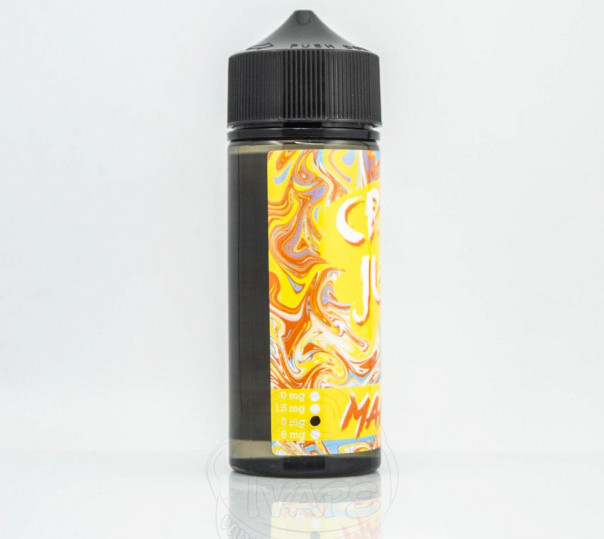 Рідина Crazy Juice Organic Mango Ice 120ml 1.5mg на органічному нікотині зі смаком манго з холодком Рідина Crazy Juice Organic Mango Ice 120ml 1.5mg на органічному нікотині зі смаком манго з холодком