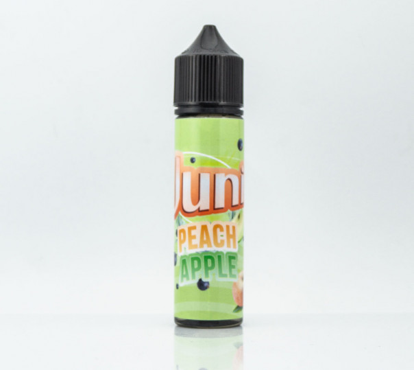 Рідина Juni Organic Peach Apple 60ml 1.5mg на органічному нікотині зі смаком персика і яблука