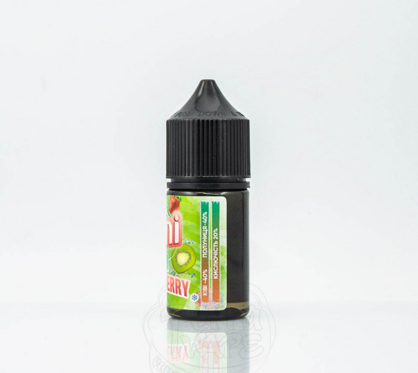 Рідина Juni Salt Kiwi Strawberry 30ml 30mg на сольовому нікотині зі смаком полуниці з ківі Рідина Juni Salt Kiwi Strawberry 30ml 30mg на сольовому нікотині зі смаком полуниці з ківі