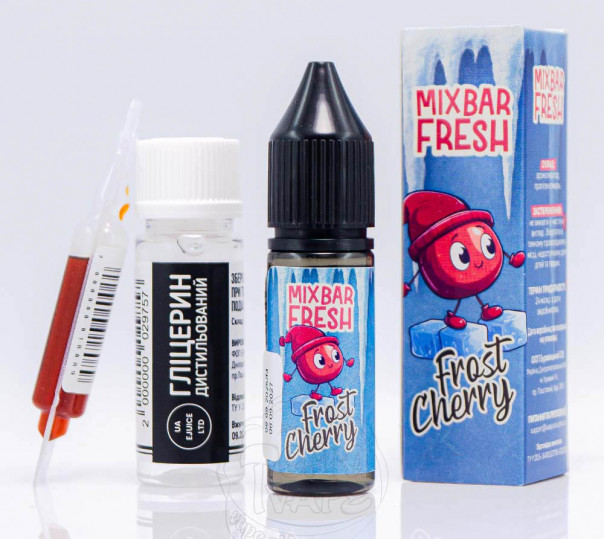 Жидкость Mix Bar Fresh Salt Frost Cherry 15ml 50mg со вкусом морозной вишни (набор компонентов)
