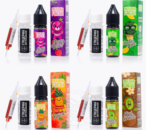 Рідина Mix Bar Fresh Salt 15ml (набір компонентів)