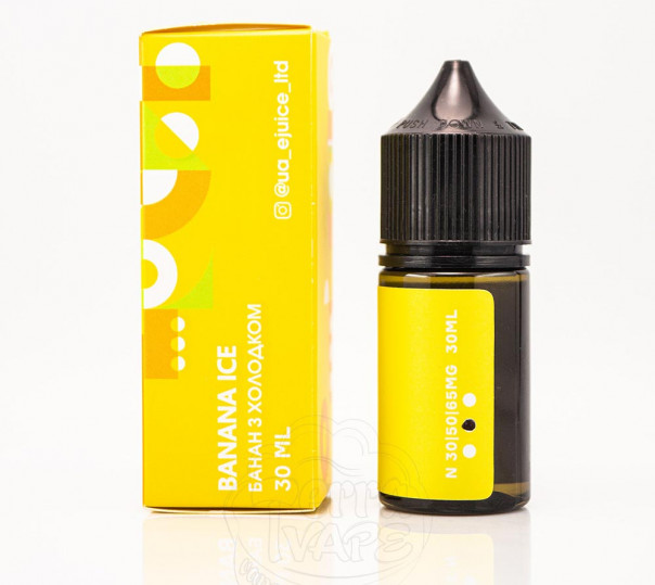 Жидкость Mix Bar Salt Banana Ice 30ml 30mg на солевом никотине со вкусом банана с холодком Жидкость Mix Bar Salt Banana Ice 30ml 30mg на солевом никотине со вкусом банана с холодком