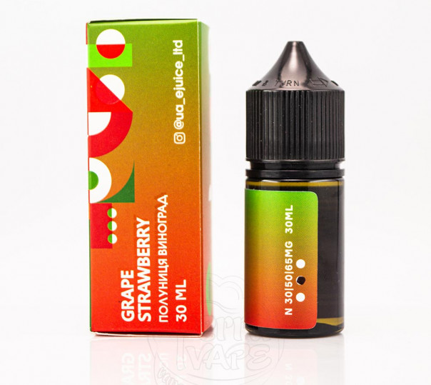 Рідина Mix Bar Salt Grape Strawberry 30ml 30mg на сольовому нікотині зі смаком винограду з полуницею Рідина Mix Bar Salt Grape Strawberry 30ml 30mg на сольовому нікотині зі смаком винограду з полуницею