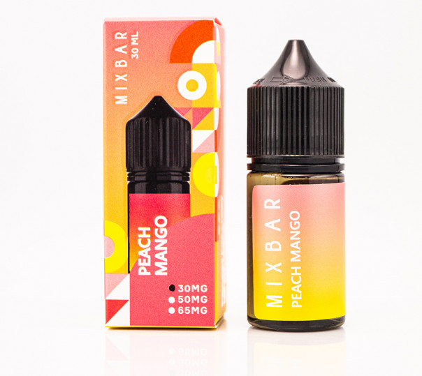 Жидкость Mix Bar Salt Peach Mango 30ml 30mg со вкусом персика с манго (набор компонентов)