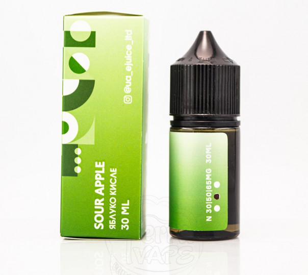 Рідина Mix Bar Salt Sour Apple 30ml 30mg на сольовому нікотині зі смаком кислого яблука Рідина Mix Bar Salt Sour Apple 30ml 30mg на сольовому нікотині зі смаком кислого яблука